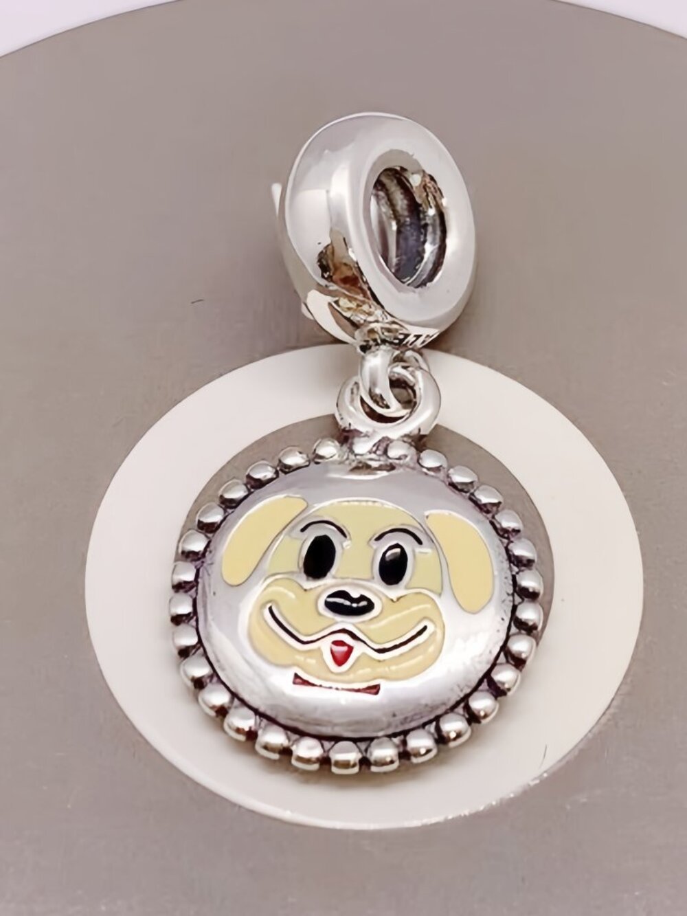 Pandora Dog Animal Printing Exclusive Dangle Charm Pendant
